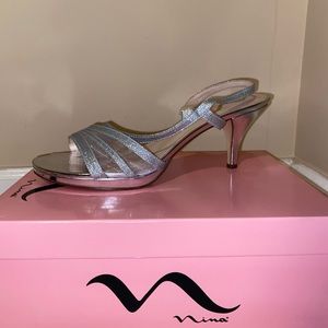Nina Silver Heels